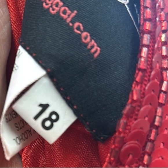 Mac Duggal 4635 NWOT EMBELLISHED FAUX WRAP OPEN BACK GOWN - Picture 8 of 8